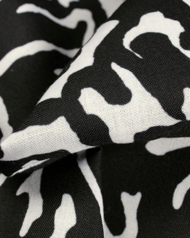 Black Colour Puff Sleeve Zebra Printed Jacket For Women's