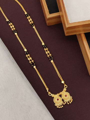 Traditional Style Gold Plated Mangalsutra For Women